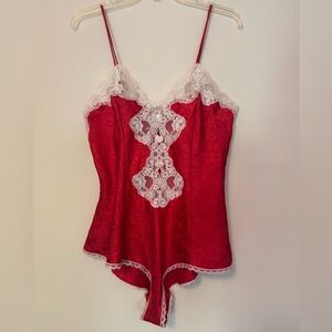 Red Lace Bodysuit